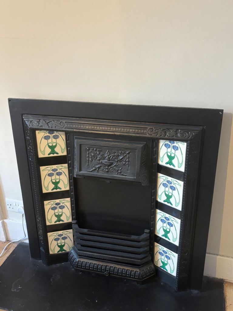 Vintage Cast Iron Fireplace (pending collection)