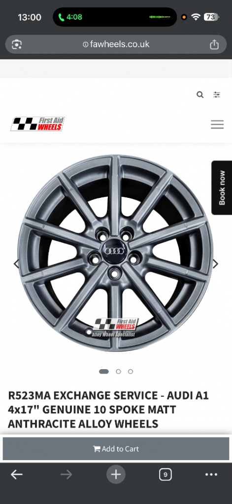 Audi A1 alloys 