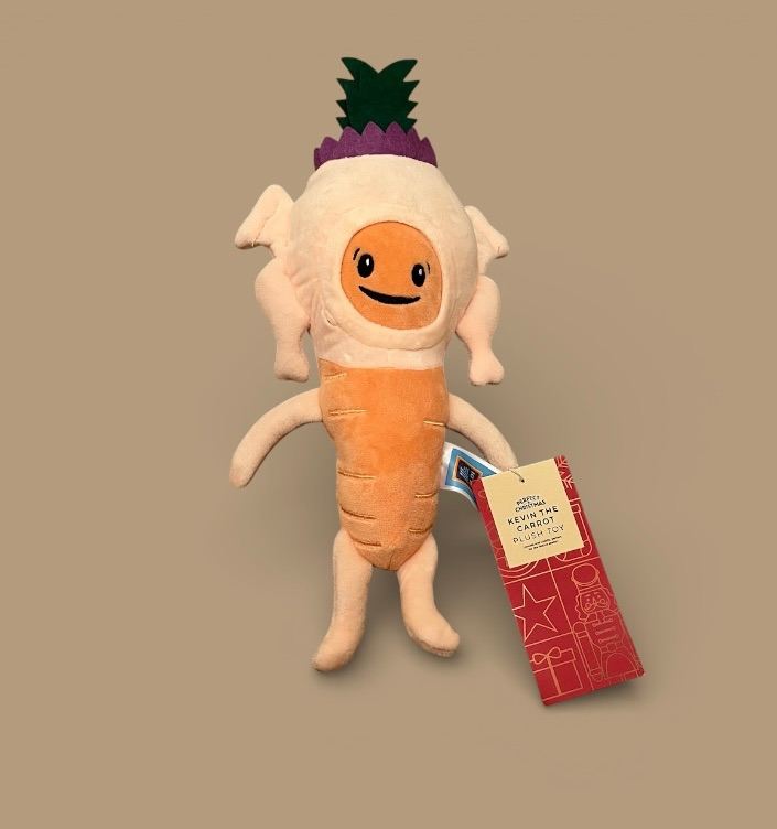 Kevin the carrot 2025 Turkey Plush Aldi