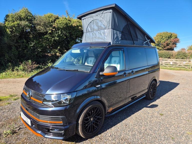 VW campervan, T28 Highline, 2019, Automatic, 4 Berth, 5 Belts,