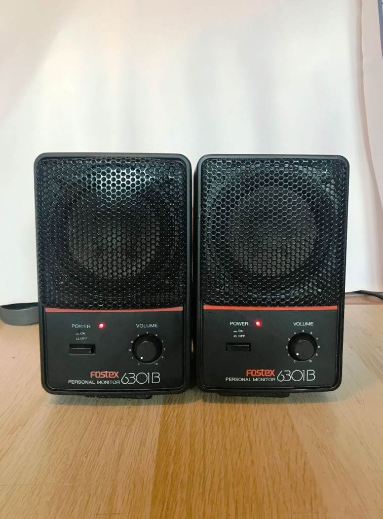 FOSTEX 6301B ACTIVE Personal Monitor Speakers -  Very Good Condition