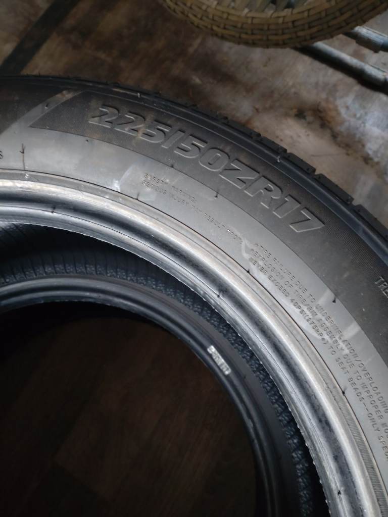 Part worn falconer tyres