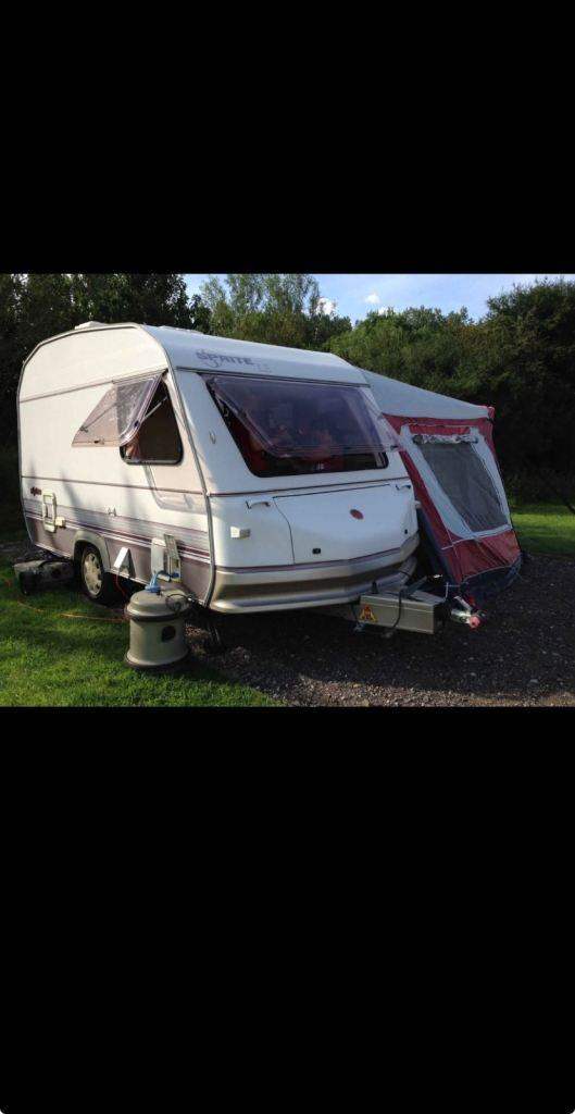 Sprite Family 4 Berth Caravan Full Size Awning + Double End Annex Room, Can Sleep 6 Person