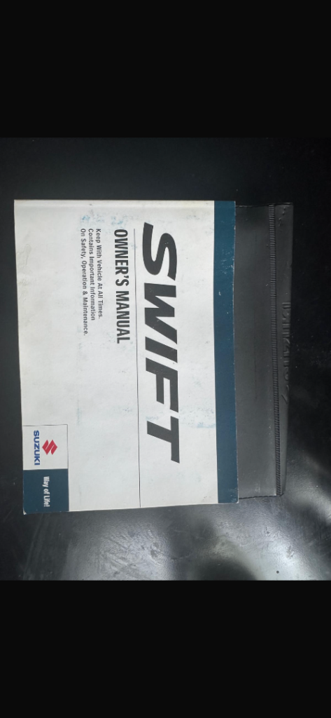 Suzuki Swift 2018 onwards Owner's Manual – Good Condition