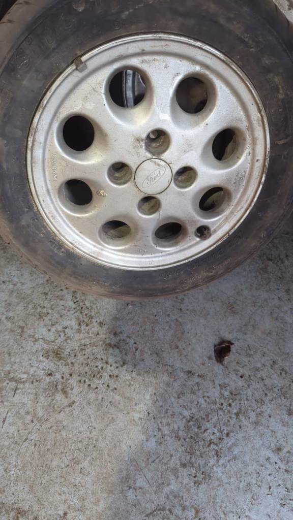 Ford fiesta XR2 13" pepperpot alloy wheels x 5