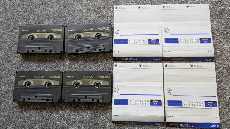 4 x TDK SA 90 Blank Audio Cassettes (Batch 5)