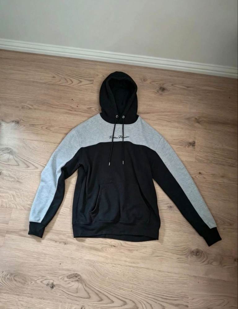 Primark Future Projects Hoodie Size M – Black & Grey, Good Condition