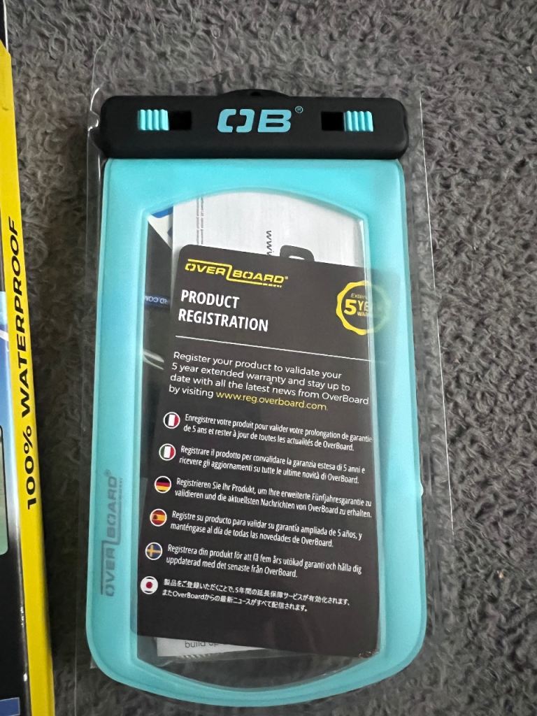 Waterproof Phone Case Large New Turquoise OverBoard New 