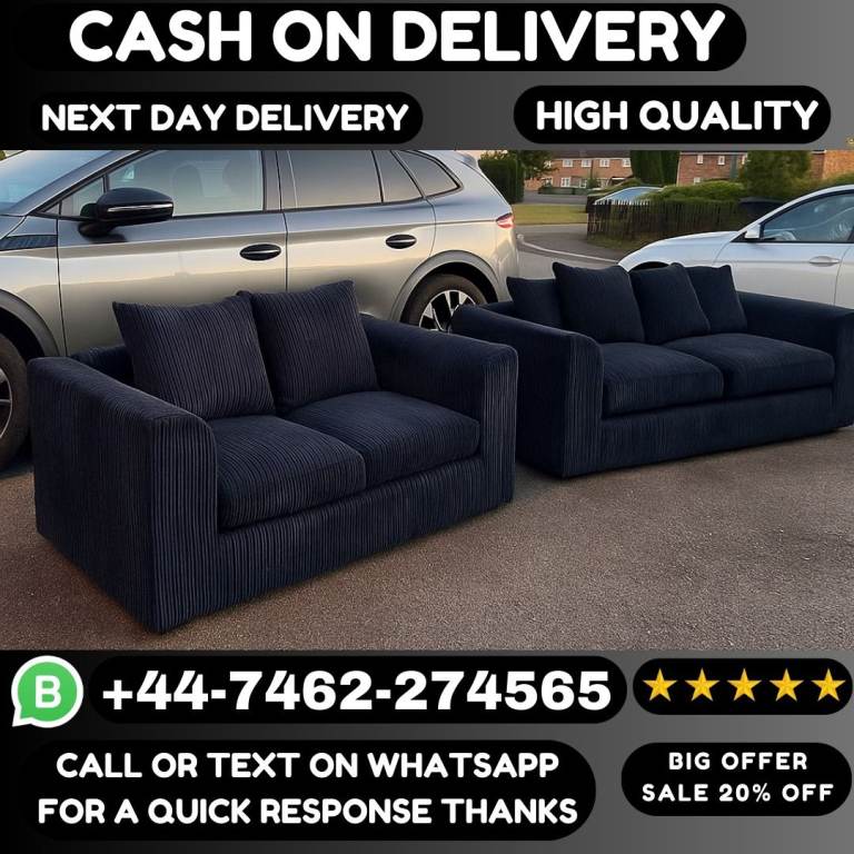 Jumbo Cord Corner & 3+2 Sofas Sale – Cozy Comfort, Big Style!