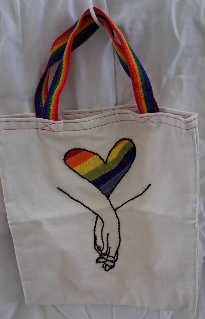 Linen tote bag