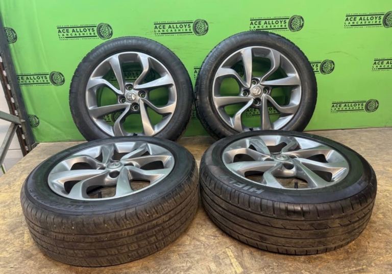 *REFURBISHED* GENUINE OEM VAUXHALL CORSA 16” 4x100 ALLOY WHEELS + GOOD TYRES COMBO