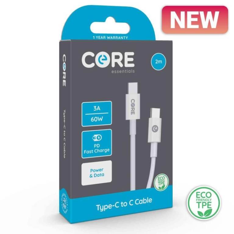 Fast Charging Cable Usb C To C 60w Fast Charger Pd Data Sync Core 2 Meter long