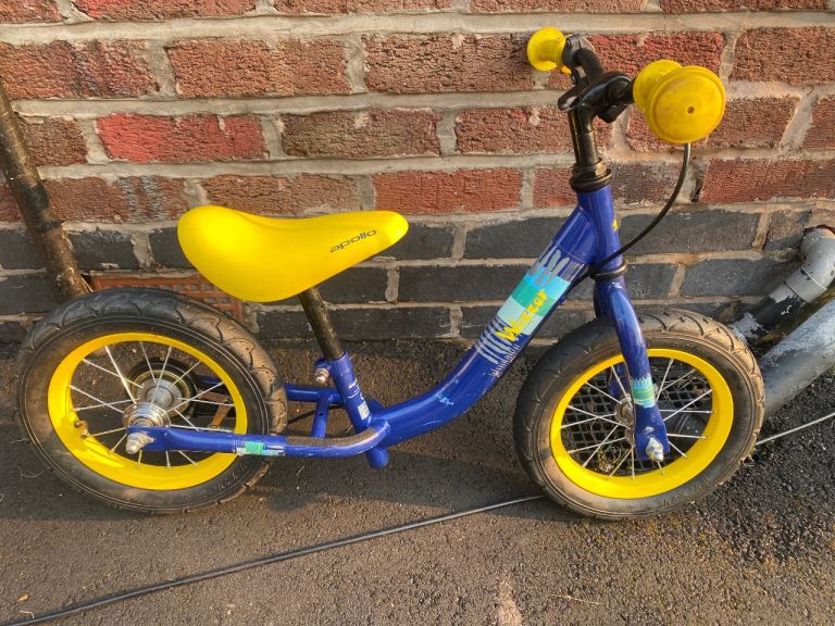 Apollo Wizzer Balance Bike – Blue & Yellow, Good Condition
