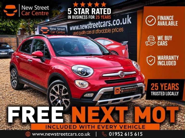 2017 Fiat 500X 1.4 MultiAir Cross Plus DCT Euro 6 (s/s) 5dr HATCHBACK Petrol Automatic