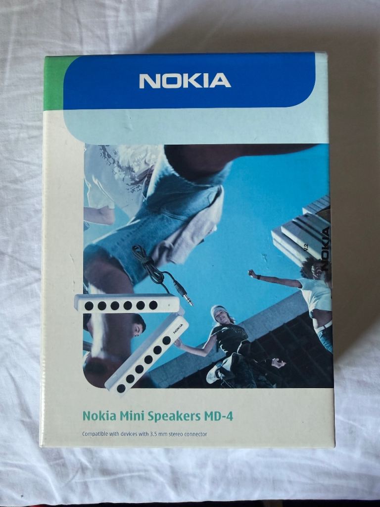 Nokia Mini Speakers MD-4 – Brand New, White