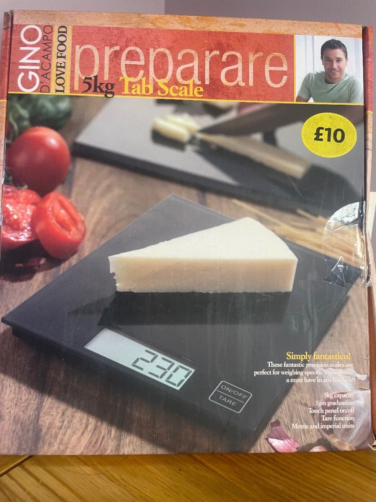 Gino D'Acampo 5kg Digital Kitchen Scales – Brand New