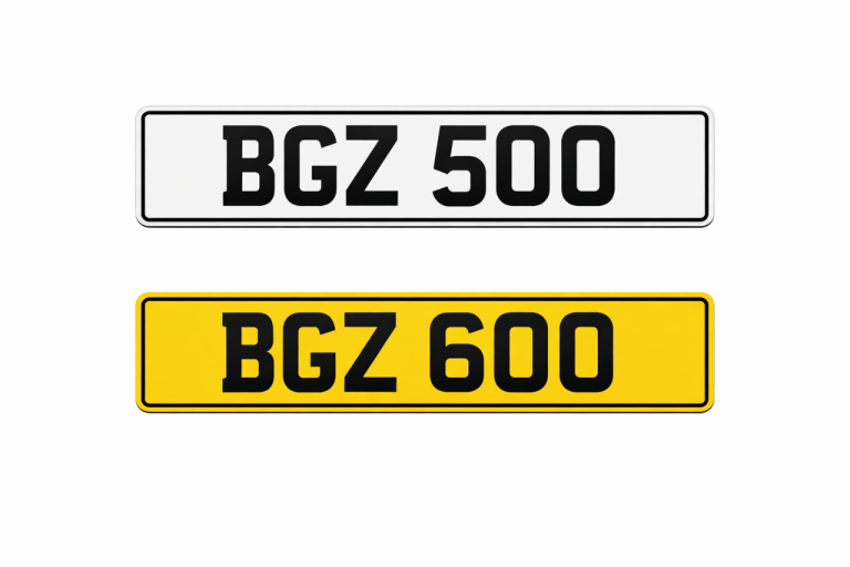 Matching personal number plates 