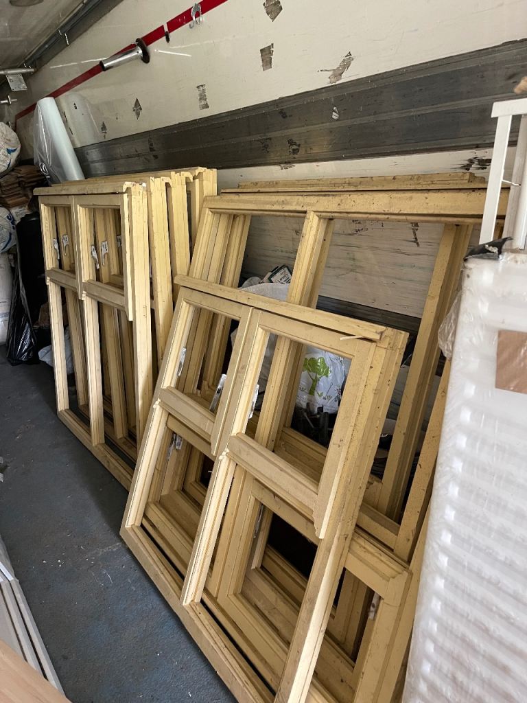 Wooden Timber Stormproof Window Frames For Sale UK Building Materials 