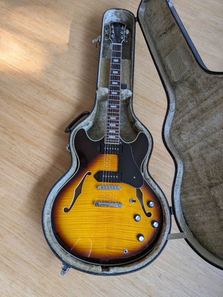 Sire Larry Carlton H7V Semi-Hollow Guitar, Pro Setup + Nut, Hard Case