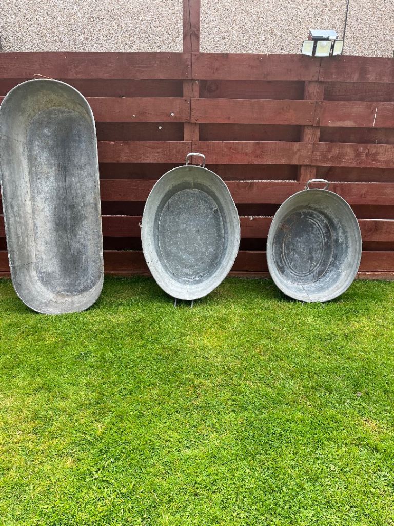 Three Tin Baths
