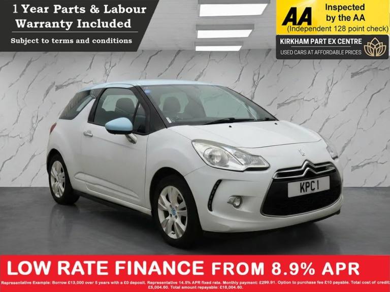 2011 Citroen DS3 1.4 VTi 16V DSign Hatchback 3dr Petrol Manual Euro 5 (95 ps) MOT NOV 2026 Hatchb...
