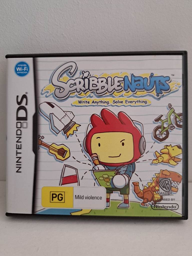 Scribblenauts game (plus Nintendogs and Mr Driller Drill Spirits) for Nintendo DS