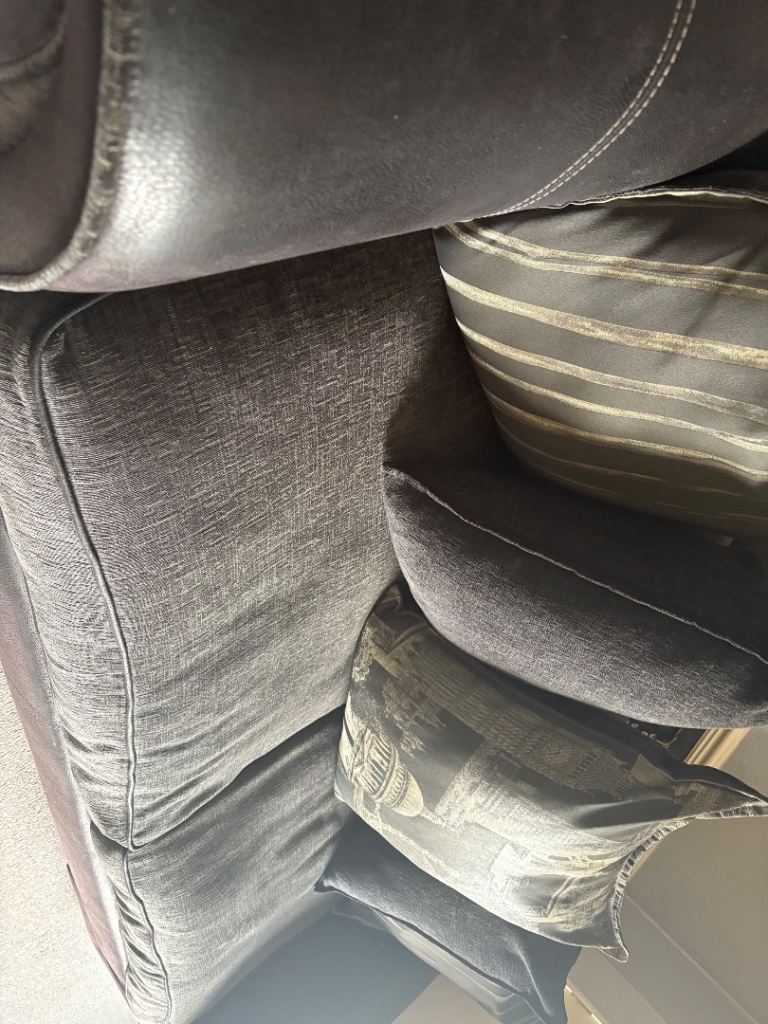 3 seater sofa. Matching footstool