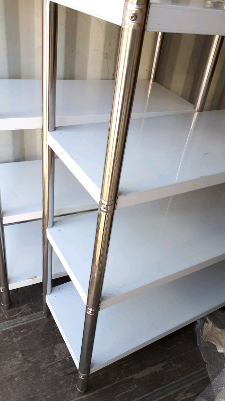 Commercial STAINLESS STEEL catering shelves 5ft BRAND NEW 
