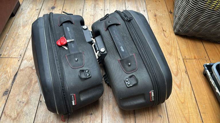 Givi sport line motorbike panniers - RRP £360