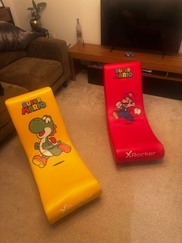 Pair of X Rocker Super Mario Gaming Chairs