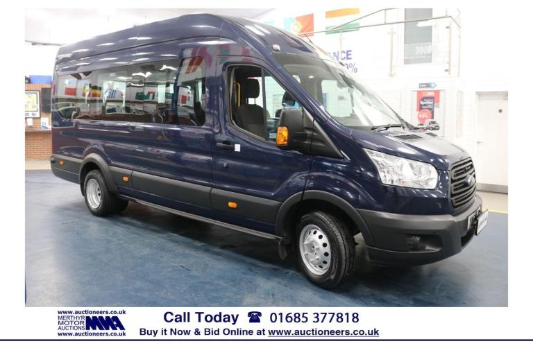2017 - 67 - FORD TRANSIT T460 2.2TDCI ECONETICTECH 125PS 17 SEAT MINIBUS EURO 6