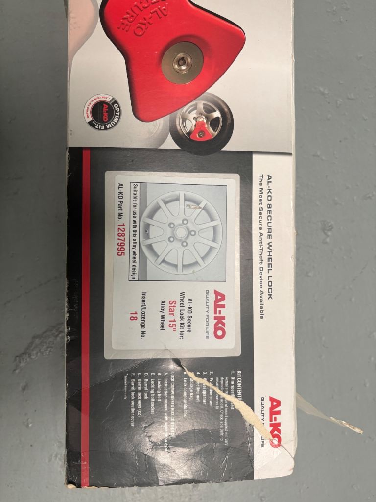 Alko caravan wheel security lock