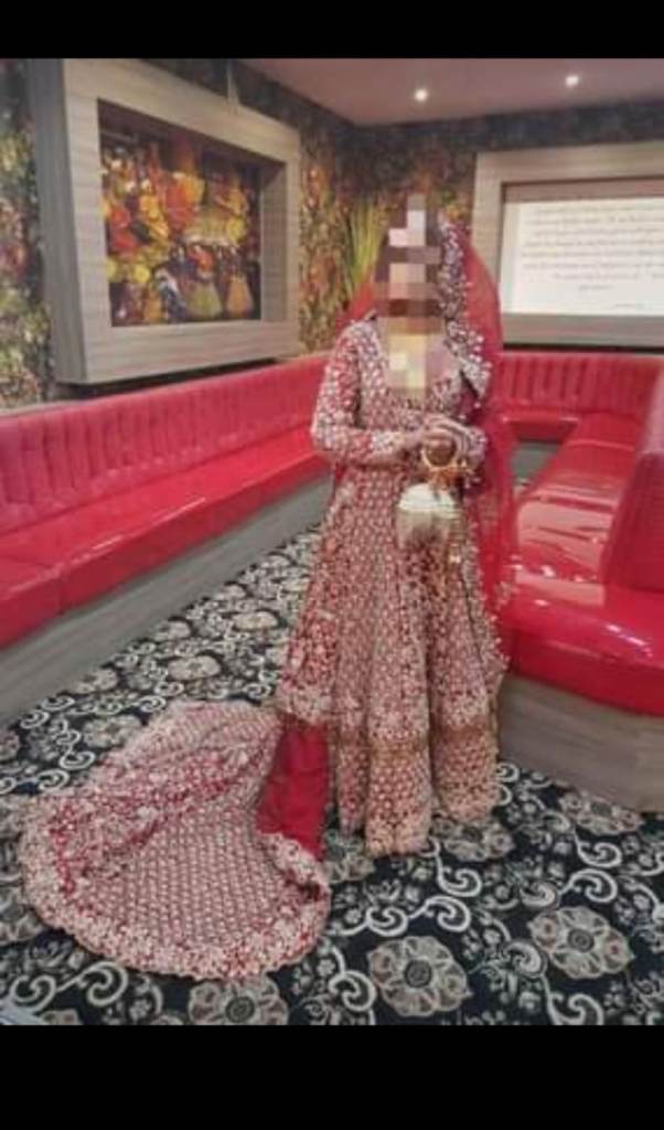 Stunning Red Asian Bridal Wedding Dress. Price is £1,300  ONO