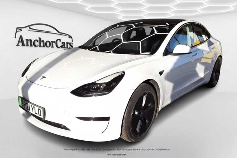 2021 Tesla Model 3 Standard Range Plus Saloon 4dr Electric Auto RWD (241 bhp) Saloon Electric Aut...
