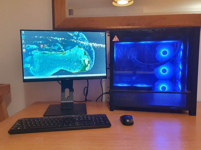 New build Ryzen 5 Gaming PC, 12GB GPU, 16GB Ram, Corsair 4000 Frame Case, ARGB