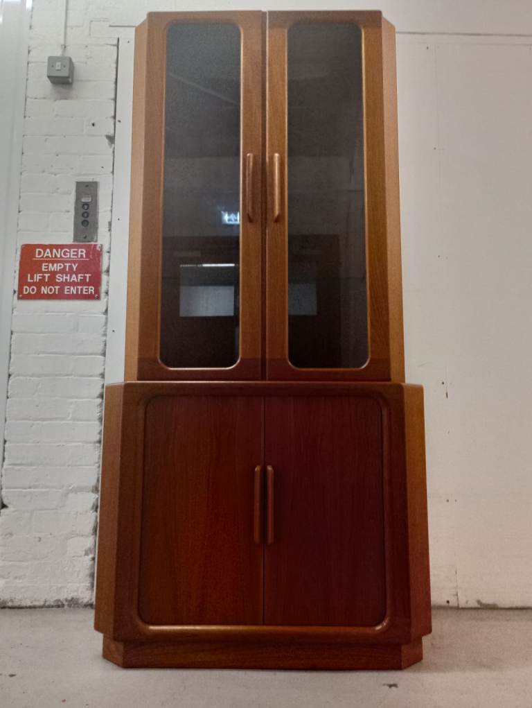 Danish teak corner cabinet mid century vintage retro 