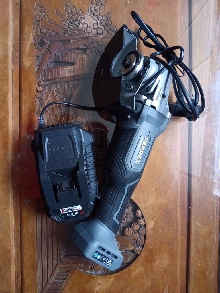 Ferrex cordless angle grinder 