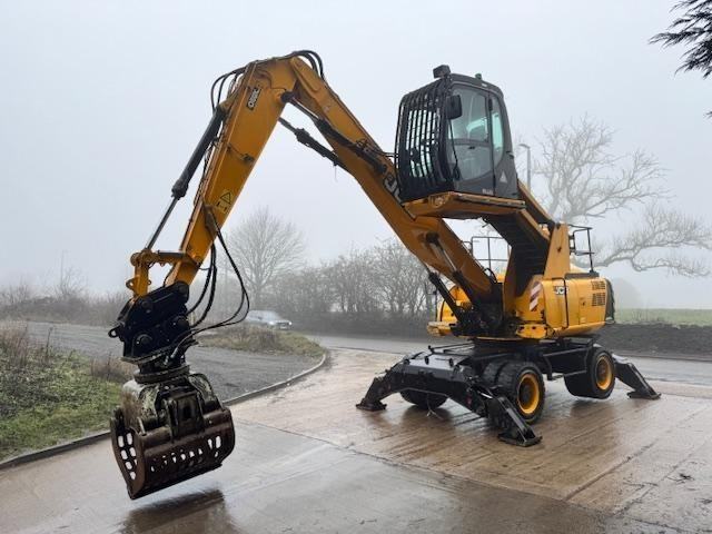 2019 JCB JS20MH-T4F 4x4 high lift cab rotating selector grab material handler 