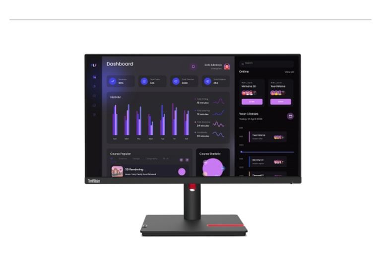 Lenovo ThinkVision T24i-30 23.8 inch 1920 x 1080 Full HD IPS Flat Monito