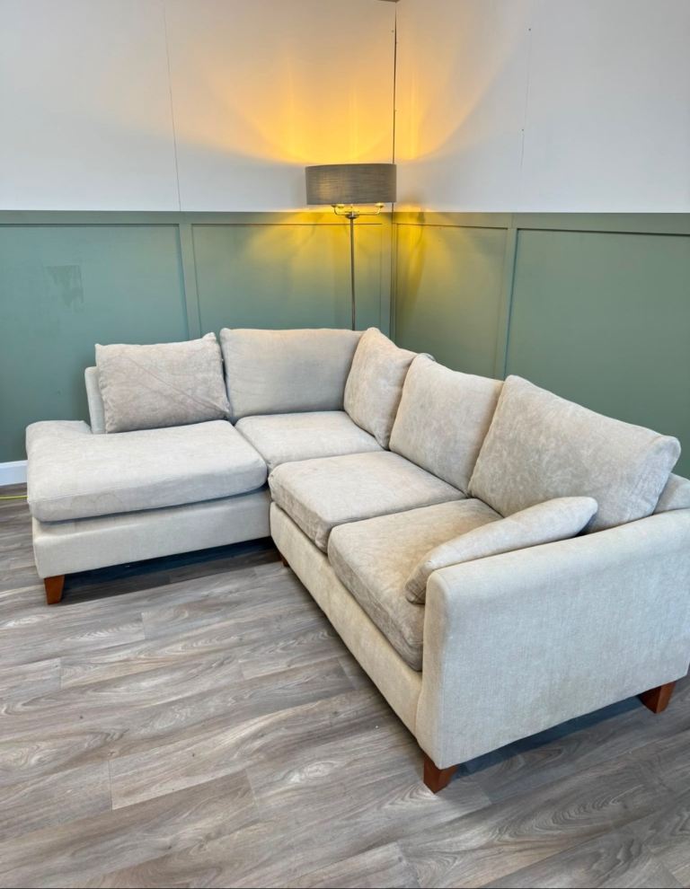 Next beige L shape sofa DELIVERY AVAILABLE