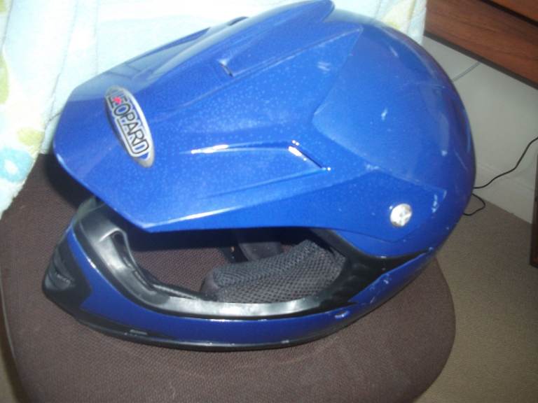 image for Leopard motor cycle helmet (child)