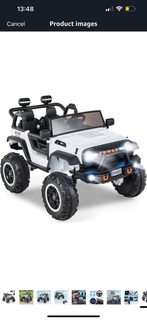 Boys battery operated 4x4 jeep