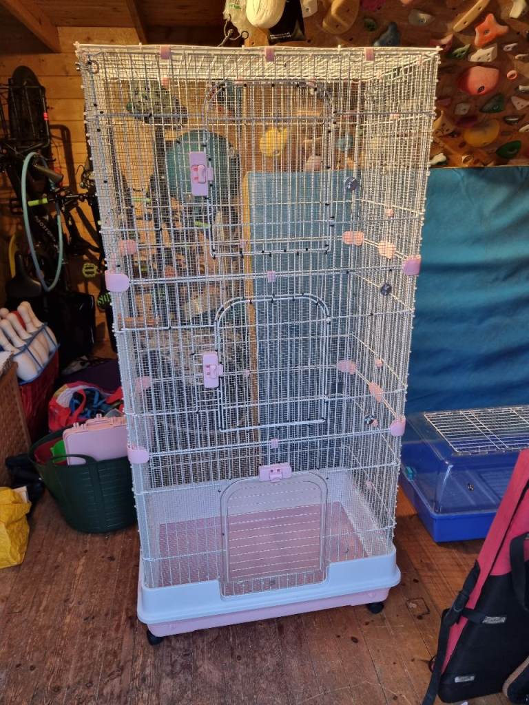 Multi level pet cage