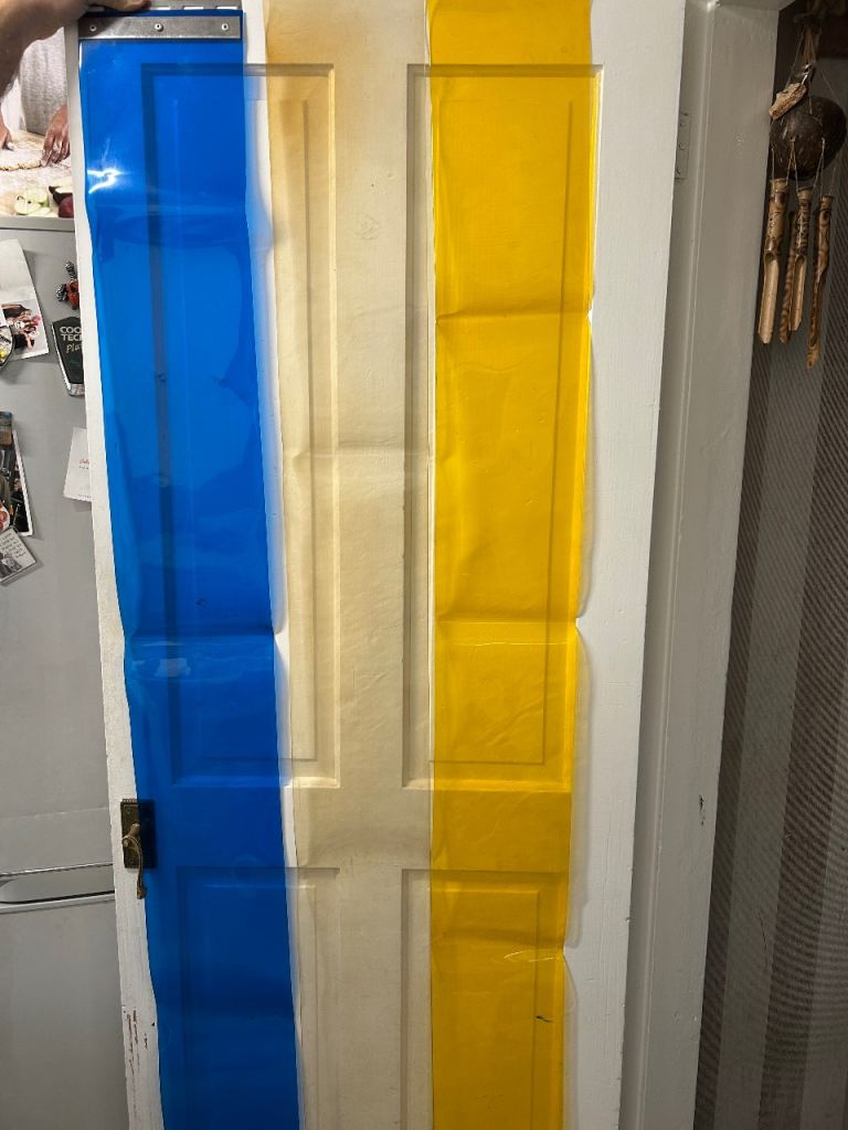 Plastic door sheeting