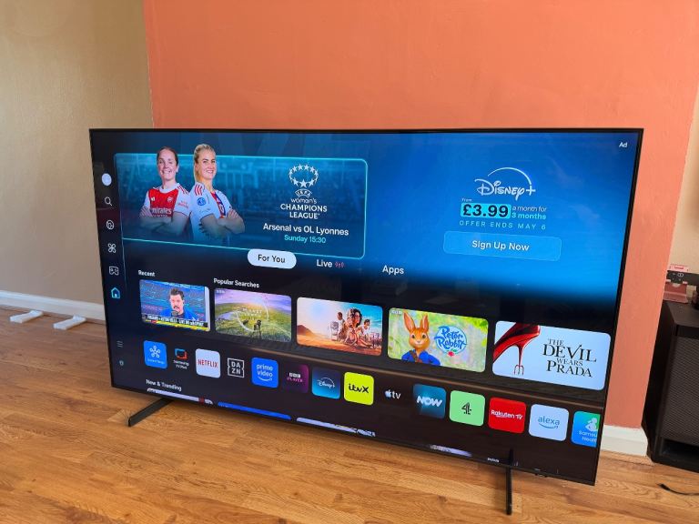 SAMSUNG 65” QLED smart tv