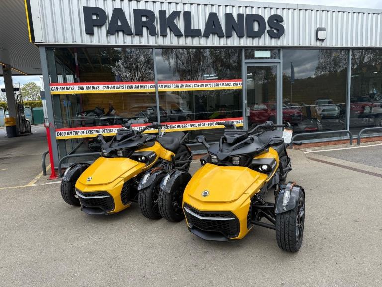 2026 Can-Am Spyder F3S 6 speed semi automatic trike in Circuit yellow
