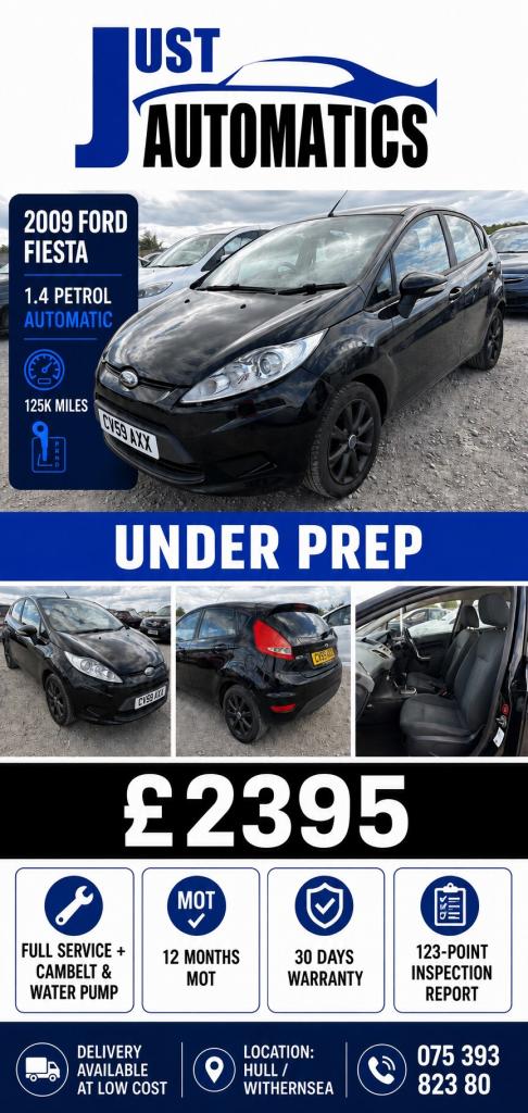 2009 Ford Fiesta 1.4 Style + 5dr Auto HATCHBACK Petrol Automatic