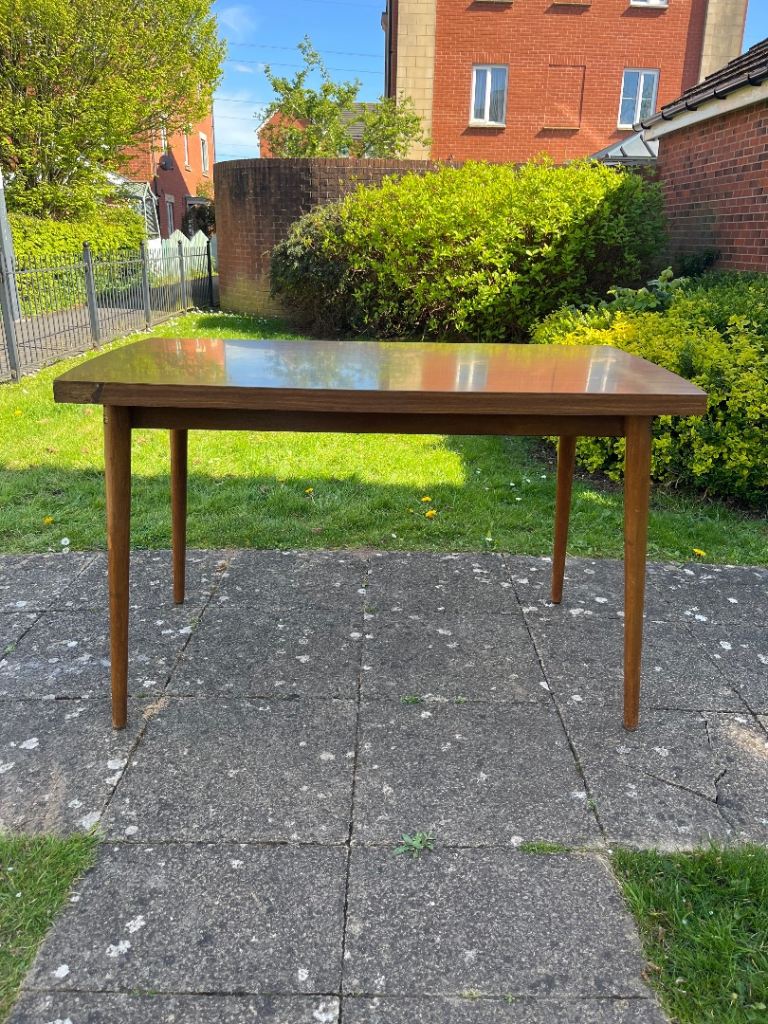 Mid century teak/formica dining table (delivery available)