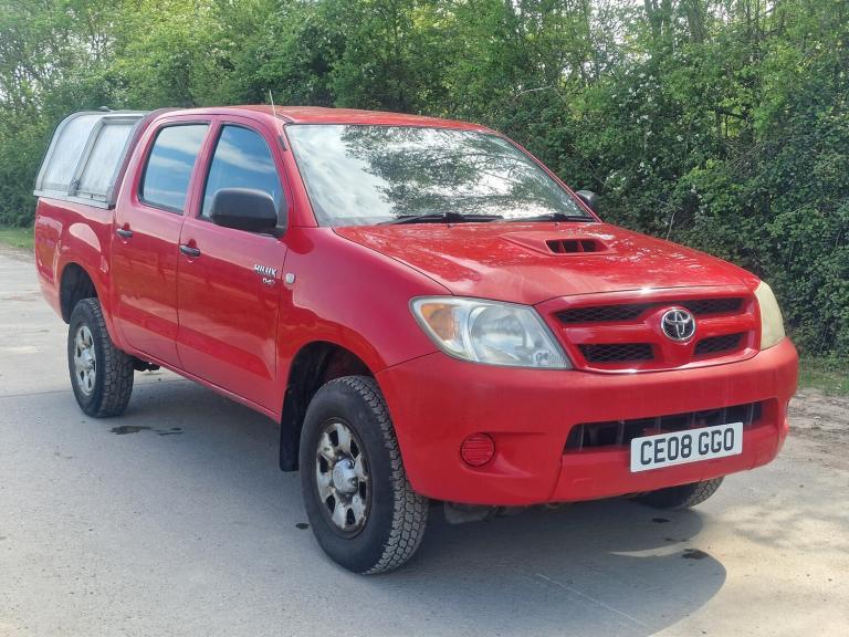 2008 Toyota Hilux HL2 D-4D 4X4 Red 5 Seat Double Cab  Drives Perfect  146k