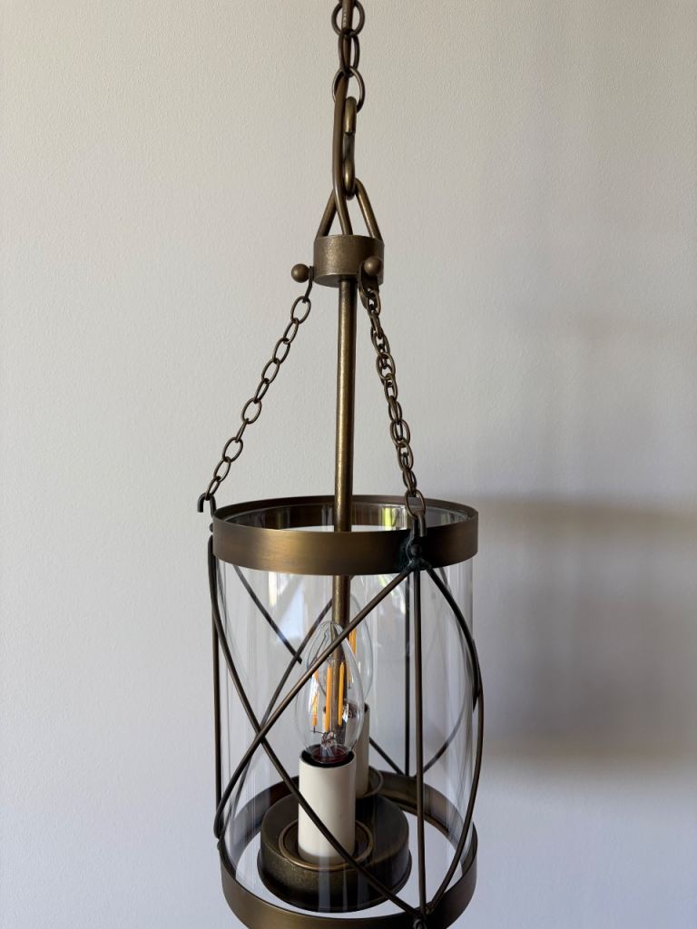 Jim Lawrence Belford Lantern Light- Antique Brass 